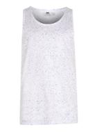 Topman Mens Blue Navy Ditsy Print Tank Top