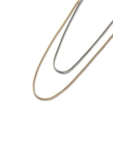 Topman Mens Silver Mixed Metal Snake Pendant Necklace*