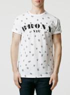 Topman Mens White Bronx Star Print T-shirt