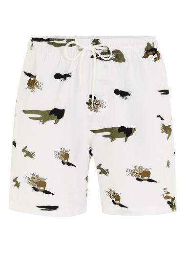Topman Mens Nicce White Camouflage Swim Shorts