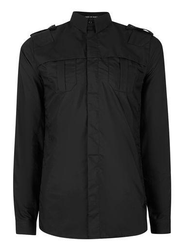 Topman Mens Rogues Of London Black Dress Shirt