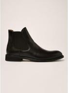 Topman Mens Selected Homme's Black Leather Baxter Chelsea Boots