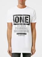 Topman Mens Black One Recording Print T-shirt