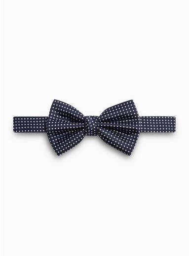 Topman Mens Navy Polka Dot Bow Tie