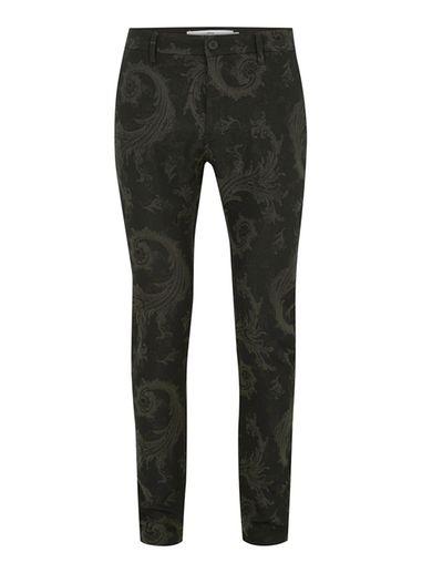 Topman Mens Black Baroque Skinny Pants