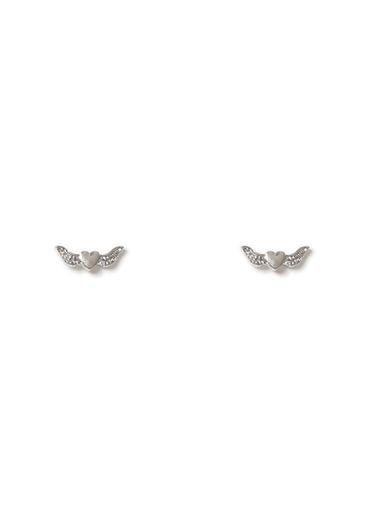 Topman Mens Silver Heart Earrings*