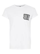 Topman Mens White Brooklyn Warped Print Muscle Fit T-shirt