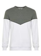 Topman Mens Multi Grey And White Chevron Sweatshirt