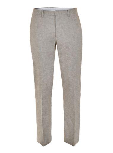 Topman Mens Green Khaki Oxford Skinny Fit Pants