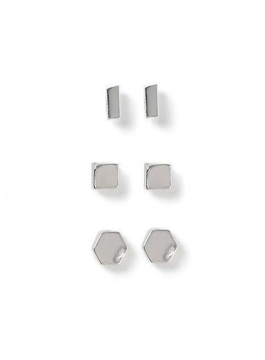 Topman Mens Silver Earring Pack*