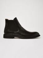 Topman Mens Selected Homme Black Leather Baxter Chelsea Boots