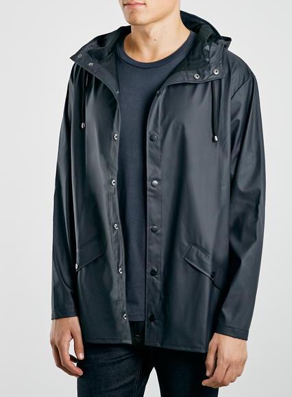 Topman Mens Blue Rains Navy Short Jacket