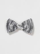 Topman Mens Grey Knitted Bow Tie