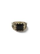 Topman Mens Gold Glass Ethnic Band Ring