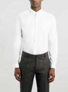 Topman Mens Premium White Long Sleeve Smart Shirt
