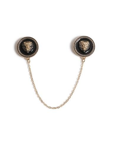 Topman Mens Black Lion Collar Tips*