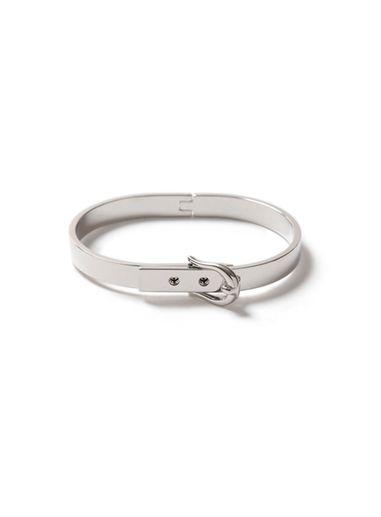 Topman Mens Silver Buckle Bangle Bracelet*