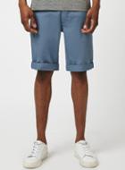Topman Mens Blue Long Length Chino Shorts