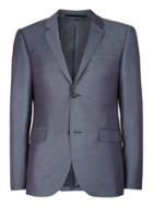 Topman Mens Steel Blue Skinny Fit Suit Jacket