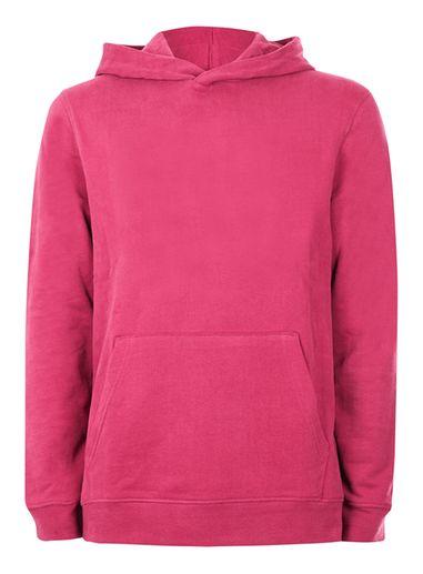 Topman Mens Magenta Pink Fixed Hem Hoodie