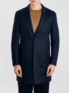Topman Mens Blue Lux Phase 8 Navy Jersey Duster