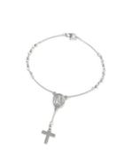 Topman Mens Silver Rosary Bracelet*