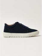 Topman Mens Navy Suede Astro Lace Trainers