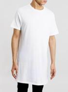 Topman Mens White Super Longline T-shirt