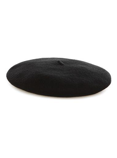 Topman Mens Black Woolen Beret