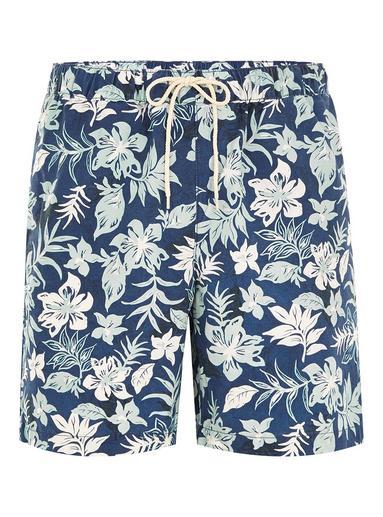Topman Mens Selected Homme Blue Floral Swim Shorts