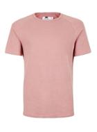 Topman Mens Pink Raglan Towelling T-shirt