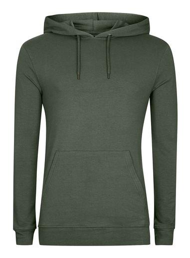 Topman Mens Khaki Ultra Muscle Fit Hoodie