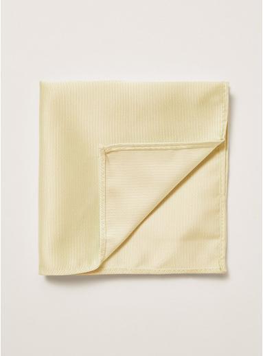 Topman Mens Yellow Plain Pocket Square