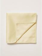 Topman Mens Yellow Plain Pocket Square