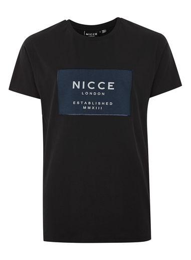 Topman Mens Nicce Black 'est' Logo T-shirt