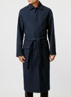 Topman Mens Lux P9 Hague Blue Overcoat