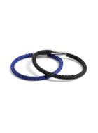 Topman Mens Blue Fabric Multipack Bracelet*
