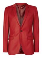 Topman Mens Bright Red Ultra Skinny Fit Suit Jacket