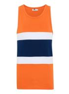 Topman Mens Multi Orange Panel Vest