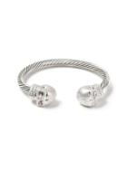 Topman Mens Silver Skull Cuff*