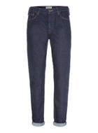 Topman Mens Blue Ltd Indigo Slim Fit Tapered Jeans