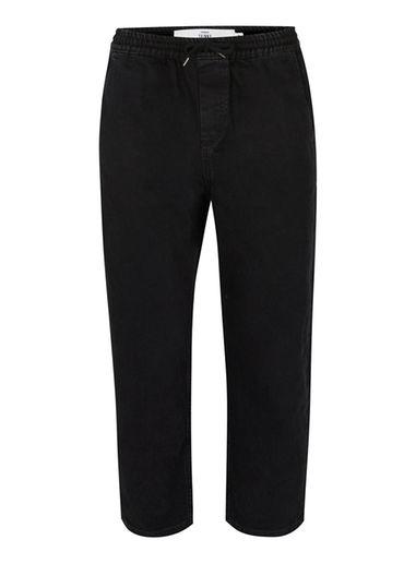 Topman Mens Black Denim Joggers