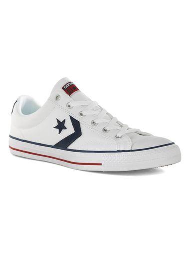 Topman Mens Converse White Canvas Star Player Ox Sneakers