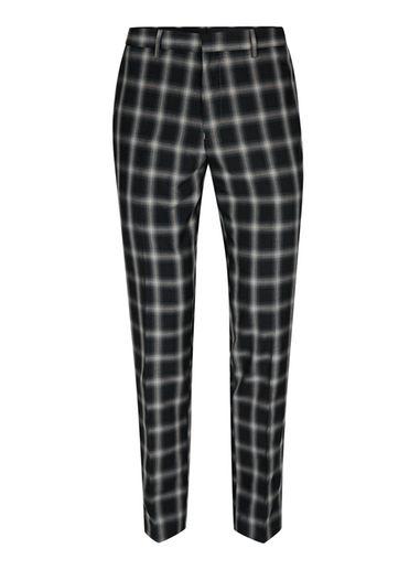 Topman Mens Grey Charcoal Check Smart Skinny Trousers