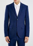 Topman Mens Blue Navy Twill Skinny Fit Suit Jacket