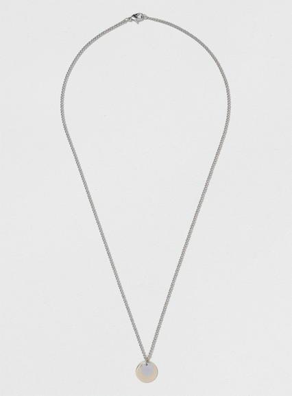 Topman Mens Grey Cluster Tag Necklace*