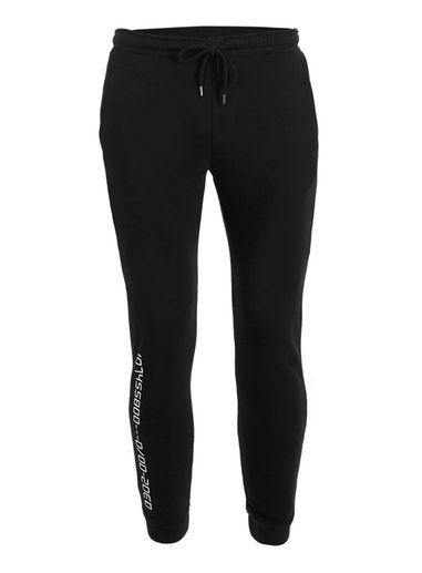 Topman Mens Black And White Number Print Super Skinny Joggers