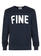 Topman Mens Blue London Co. Navy Fine Slogan Sweatshirt*