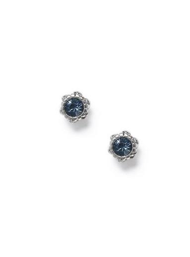 Topman Mens Blue Crystal Earrings