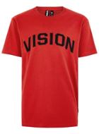 Topman Mens Vision Street Wear Red Short Sleeve T-shirt